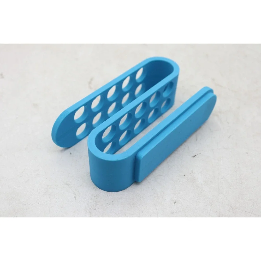 Modern Desktop Office Organizer - 3D Printed Pen/Pencil Holder - Turquoise - USA